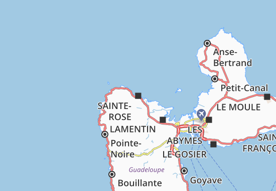 Mapa Sainte-Rose