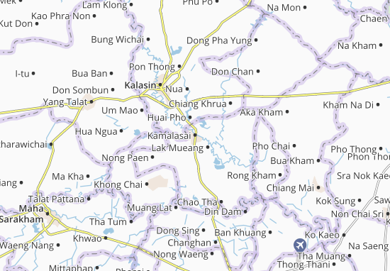 Karte Stadtplan Kamalasai