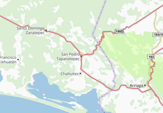 Karte Stadtplan San Pedro Tapanatepec