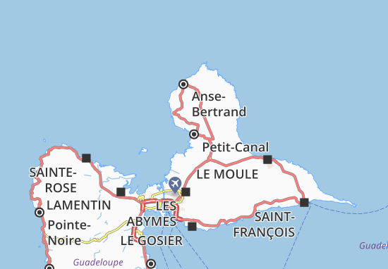 Mapa Petit-Canal