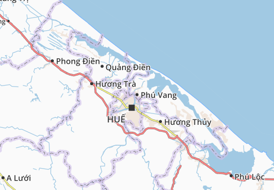 Karte Stadtplan Phú Vang