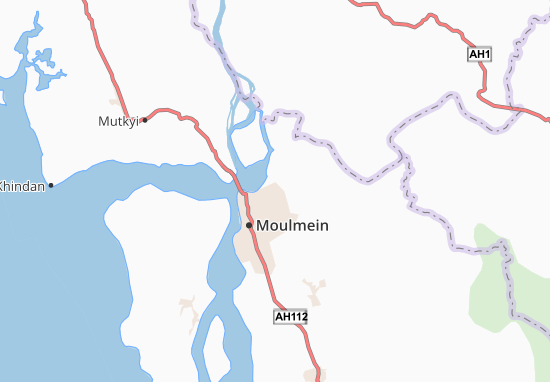Kaart Plattegrond Mawlamyine