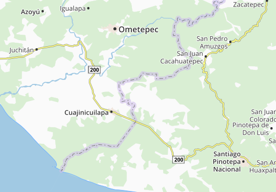 Kaart Plattegrond San Juan Bautista Lo de Soto