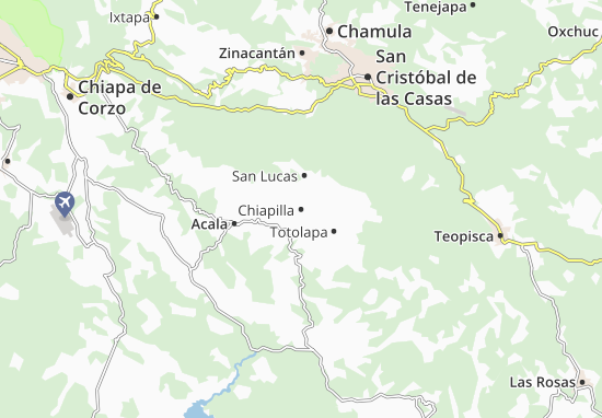 Mapa Chiapilla
