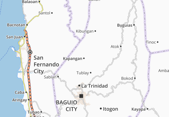 Karte Stadtplan Kapangan