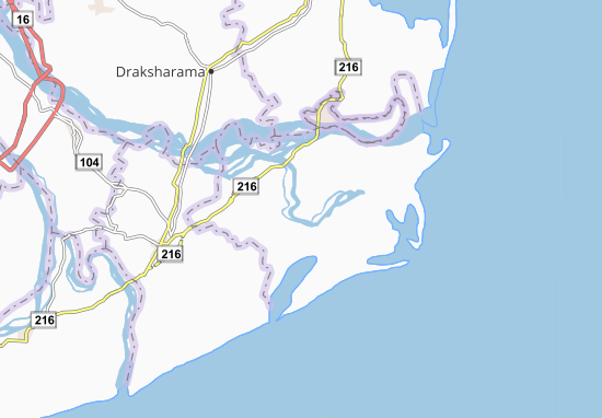 Karte Stadtplan Kesanakurrupalem