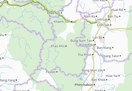 Kaart Plattegrond Khao Kho
