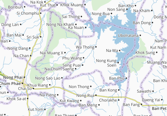Kaart Plattegrond Phu Wiang
