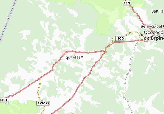 Karte Stadtplan Jiquipilas