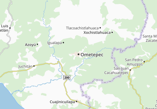 Karte Stadtplan Ometepec