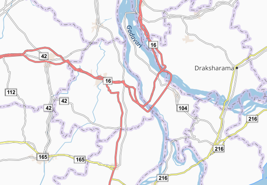 Karte Stadtplan Khandavilli