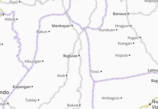 Kaart Plattegrond Buguias