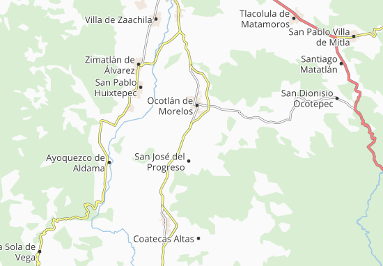 Mapa Santa Lucía Ocotlán