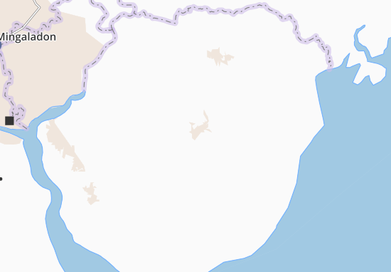 Kaart Plattegrond Thongwa