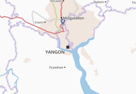 Carte-Plan Yangon
