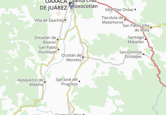 Karte Stadtplan Ocotlán de Morelos