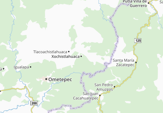 Karte Stadtplan Xochistlahuaca