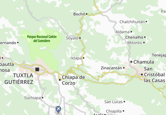 Kaart Plattegrond Ixtapa