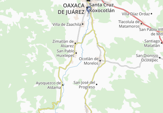 Mapa Santa Inés Yatzeche