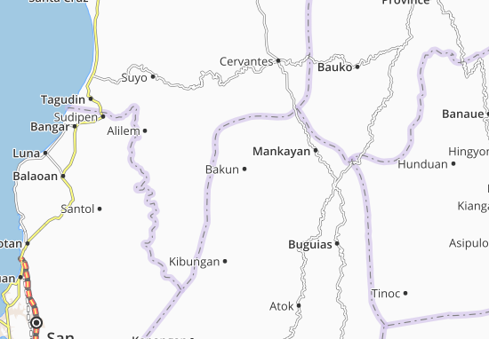 Karte Stadtplan Bakun