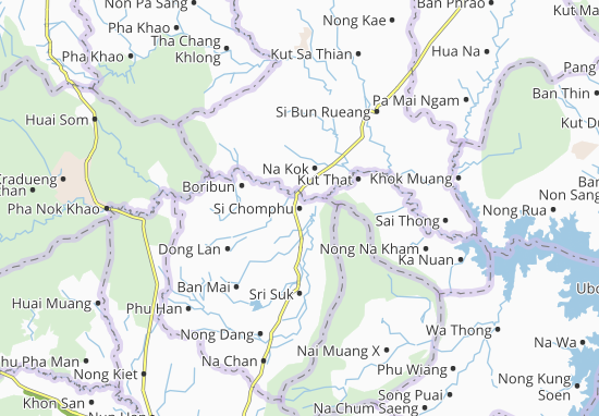 Karte Stadtplan Si Chomphu