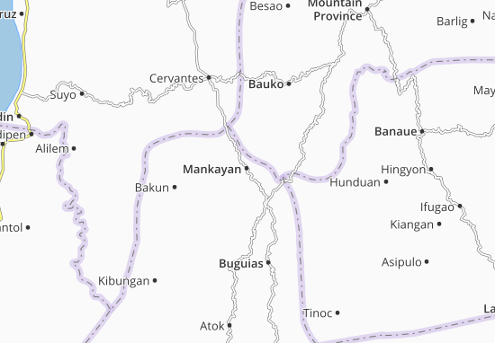 Karte Stadtplan Mankayan