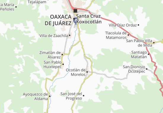 San Martín Tilcajete Map
