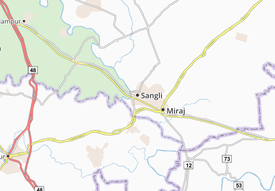 Kaart Plattegrond Sangli