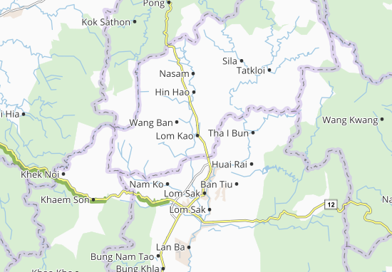 Karte Stadtplan Lom Kao