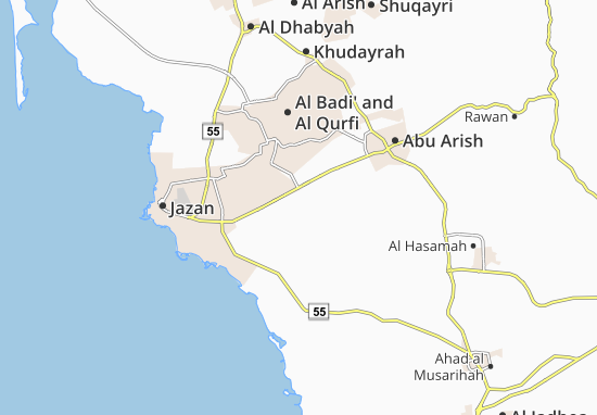 Karte Stadtplan Al Arak