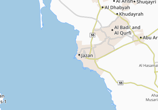 Mapa Jazan