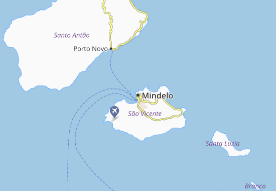 Karte Stadtplan Mindelo