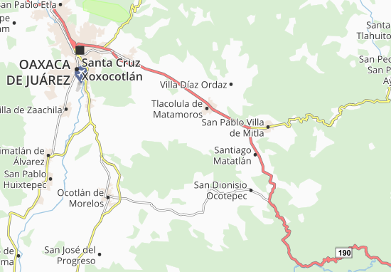 Karte Stadtplan San Bartolomé Quialana