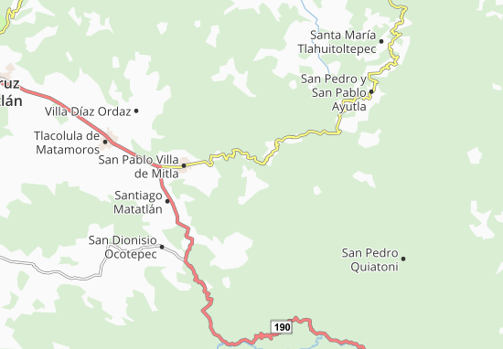 Kaart Plattegrond San Lorenzo Albarradas