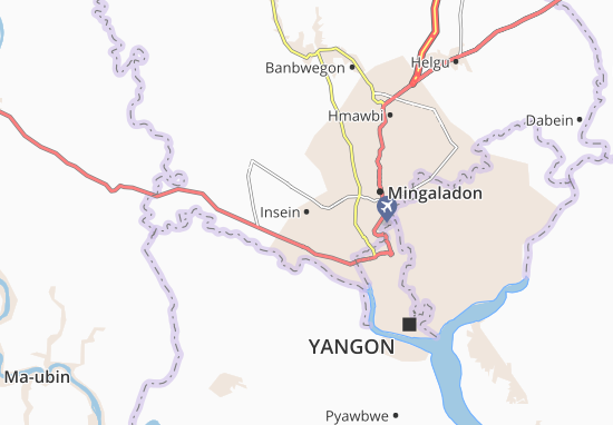 Mapa Insein