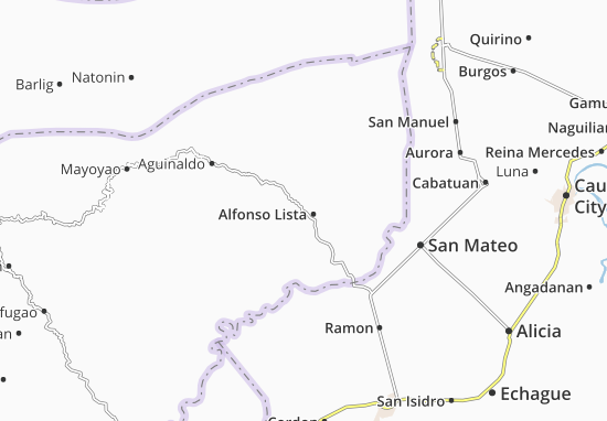 Kaart Plattegrond Alfonso Lista