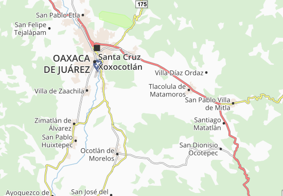 Karte Stadtplan San Juan Teitipac