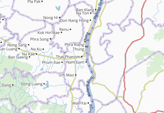 Karte Stadtplan That Phanom