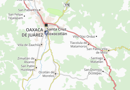 Mapa San Sebastián Teitipac