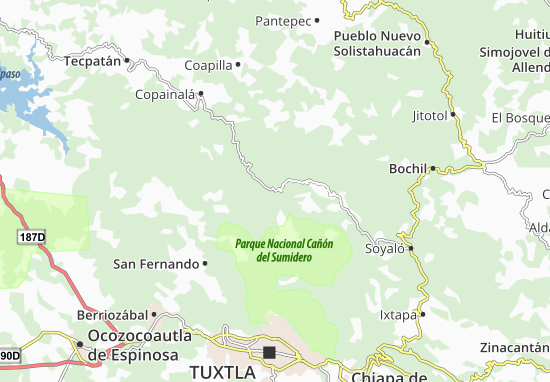 Chicoasén Map