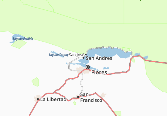 Kaart Plattegrond San Andres