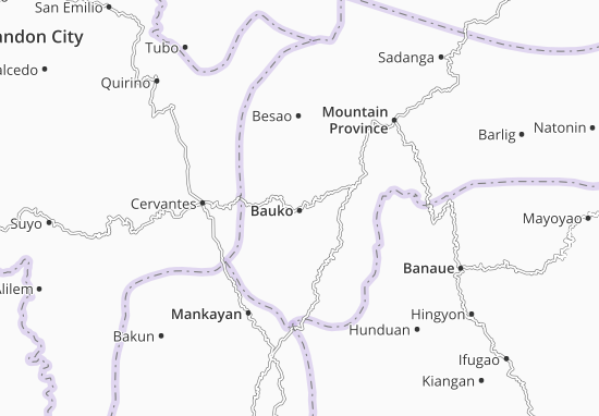 Mapa Bauko