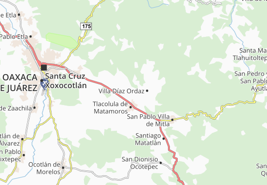 Carte-Plan Santa Ana del Valle