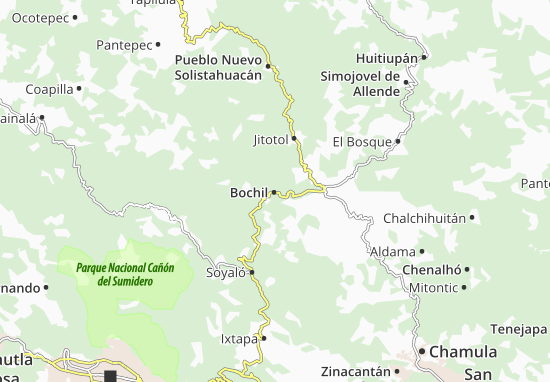 Mapa Bochil