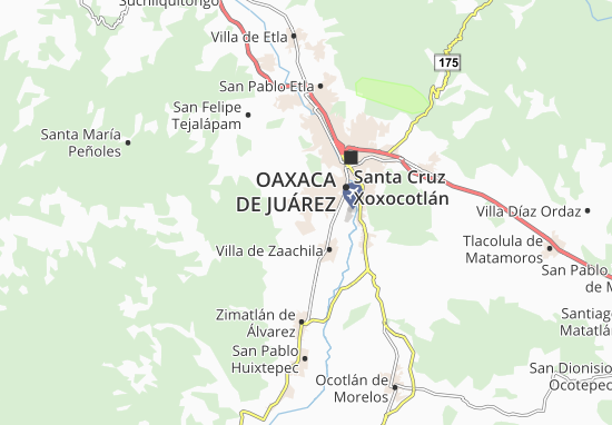 Mapa Cuilápam de Guerrero