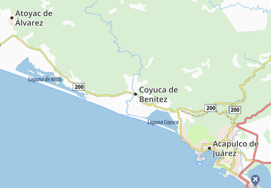 Coyuca de Benítez Map