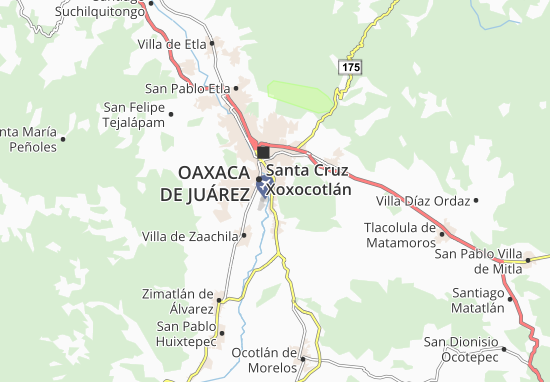 Kaart Plattegrond San Agustín de las Juntas