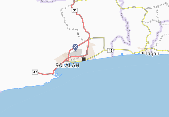 Karte Stadtplan Salalah