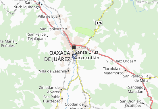 Kaart Plattegrond San Antonio de la Cal