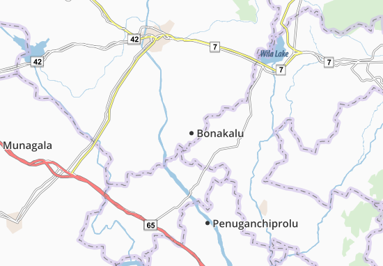 Karte Stadtplan Bonakalu